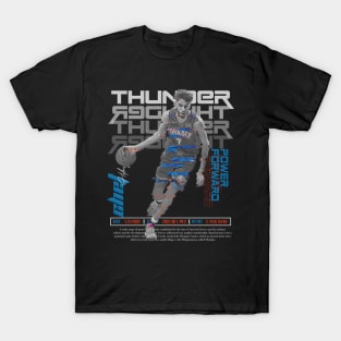 Chet Holmgren Basketball Art Thunder T-Shirt